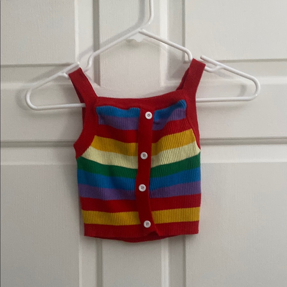 Colorful Striped Kids Tank Top